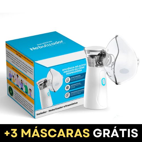 Inalador Nebulizador Portátil Infantil e Adulto Ultra Silencioso