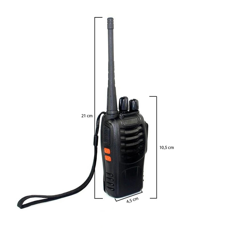 Kit 10 Rádios Comunicador Baofeng Walk Talk Bf-777s Microfone