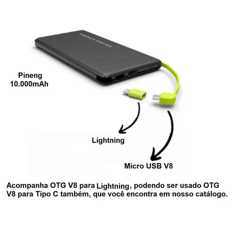 Carregador Portátil 10000mAh