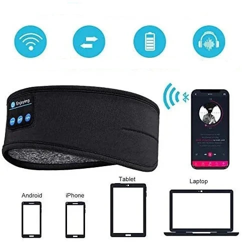 Faixa de Cabeça com Fone de Ouvido Bluetooth