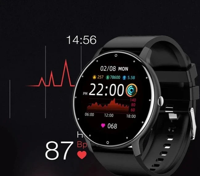 SmartWatch Inteligente Redondo com tela HD