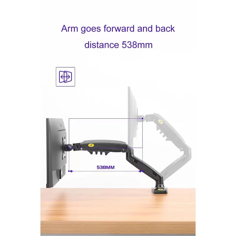 Suporte para Monitor Articulado com Ajuste de Altura