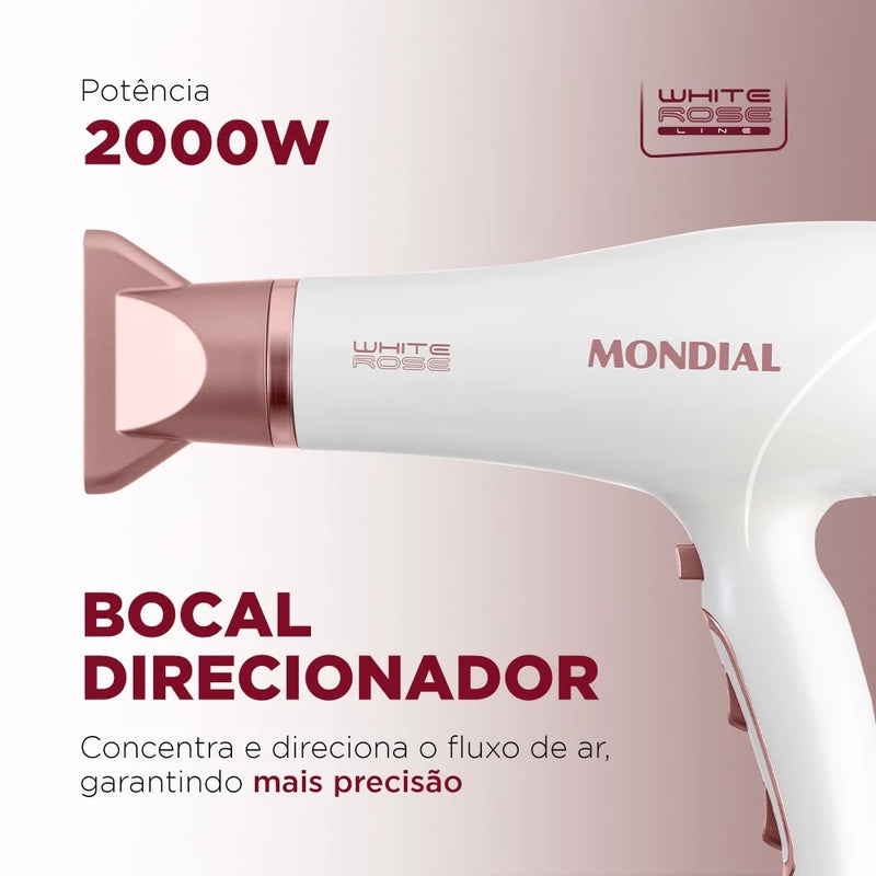 Secador De Cabelos Mondial Tourmaline Ion Potencia 2000w