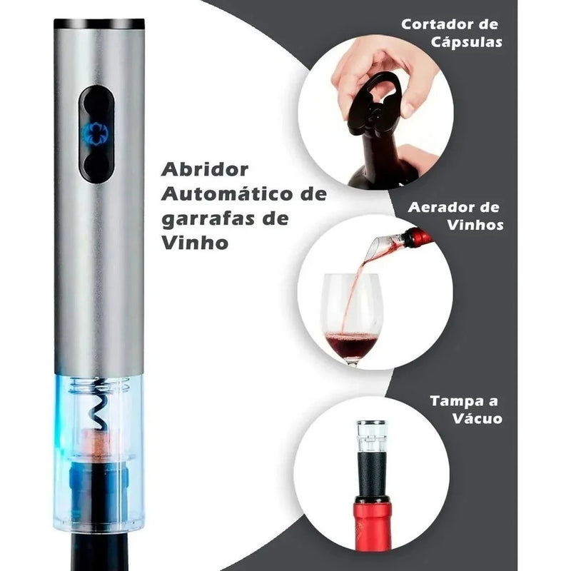 Kit Abridor de Vinhos Automático