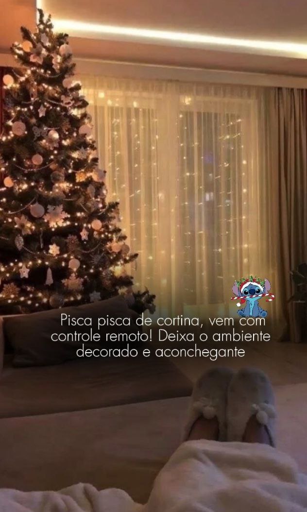 Luz De Cortina LED com 8 Modos De Iluminação | Achadinhos de Natal🎄