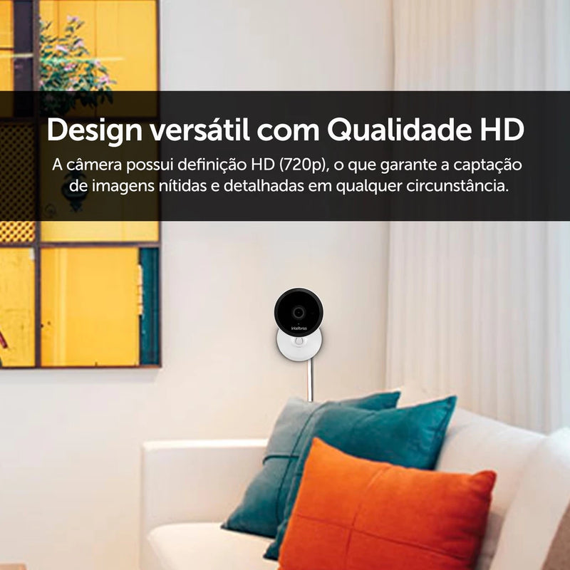 Câmera Segurança Interna Intelbras Im1 - Babá Eletrônica, Visão Noturna, Alexa e Ok Google - Bivolt HD Wi-Fi