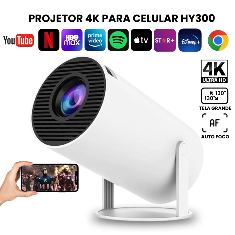 Projetor Portátil 4K - AmigaVemK