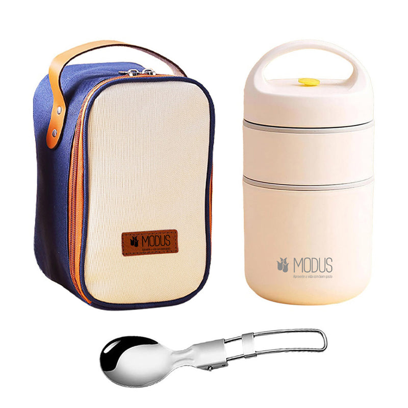 Kit Marmita Fit Lancheira com Bolsa